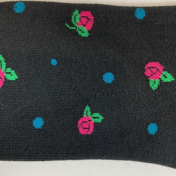 SOCK IT TO ME NWT TINY ROSES KNEE HIGH SOCKS Floral Feminine Portland Rose City - Picture 8 of 8